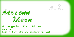 adrienn khern business card